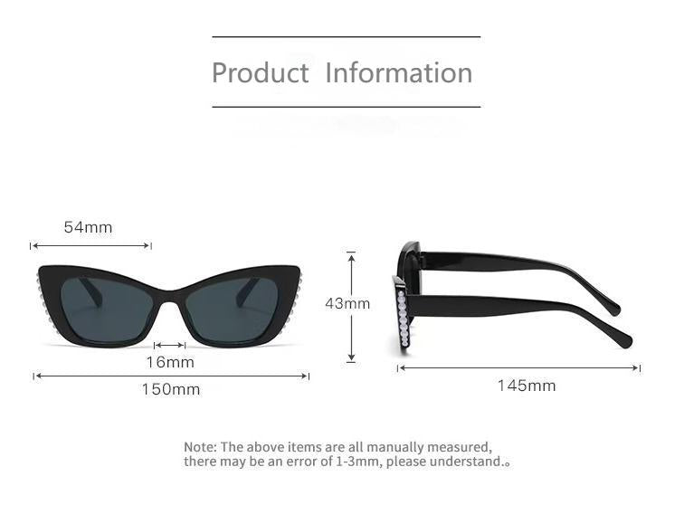 Cat-Eye Sunglasses with Pearl Accents: 8 Timeless Colorways