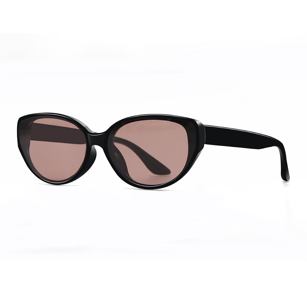 Women's Cat-Eye Sunglasses Collection - 5 Fashion-Forward Color Combinations (Black/Pink/Brown/Cream Frames)