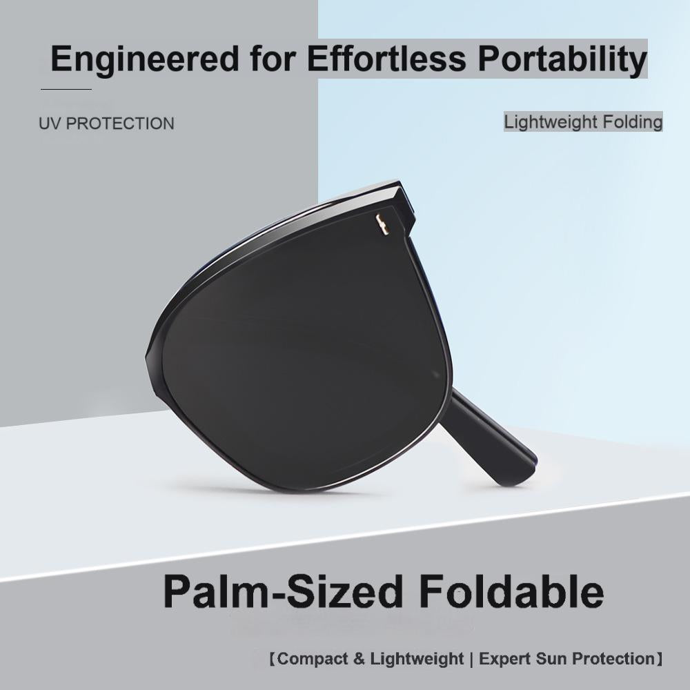 Foldable Square Sunglasses with many color available- Engineered for Effortless Portability Lightweight Folding Design