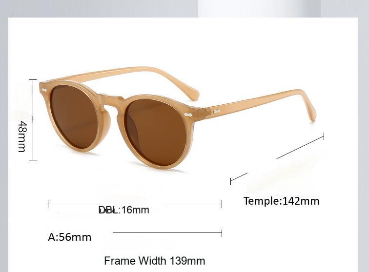 Classic Round-Frame Sunglasses - 8 Color Options for Men & Women