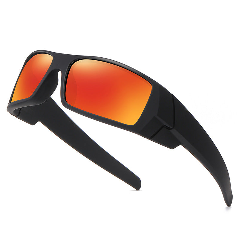 Signature Rectangular Sports Sunglasses - Multi-Reflective Lenses Collection