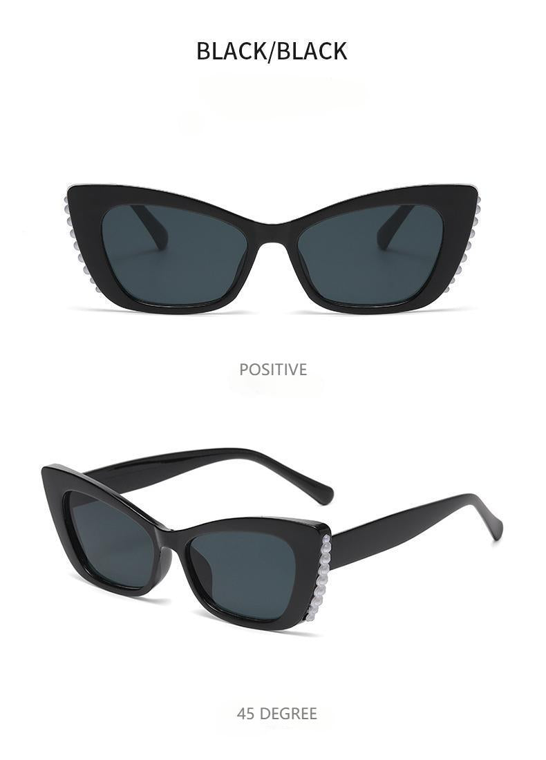Cat-Eye Sunglasses with Pearl Accents: 8 Timeless Colorways