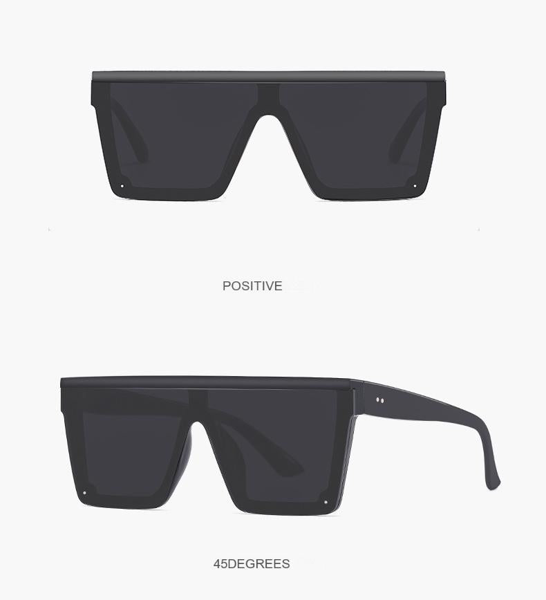 Modern Geometric Sunglasses - Bold Frame Design in 4 Versatile Colors