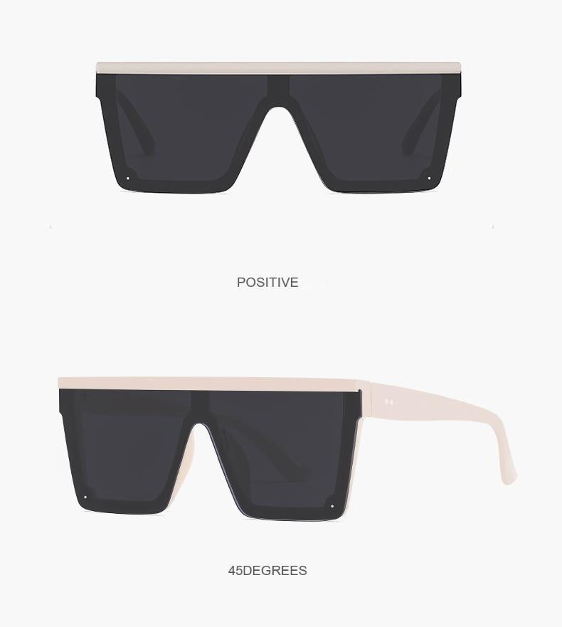 Modern Geometric Sunglasses - Bold Frame Design in 4 Versatile Colors