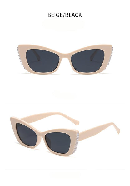 Cat-Eye Sunglasses with Pearl Accents: 8 Timeless Colorways