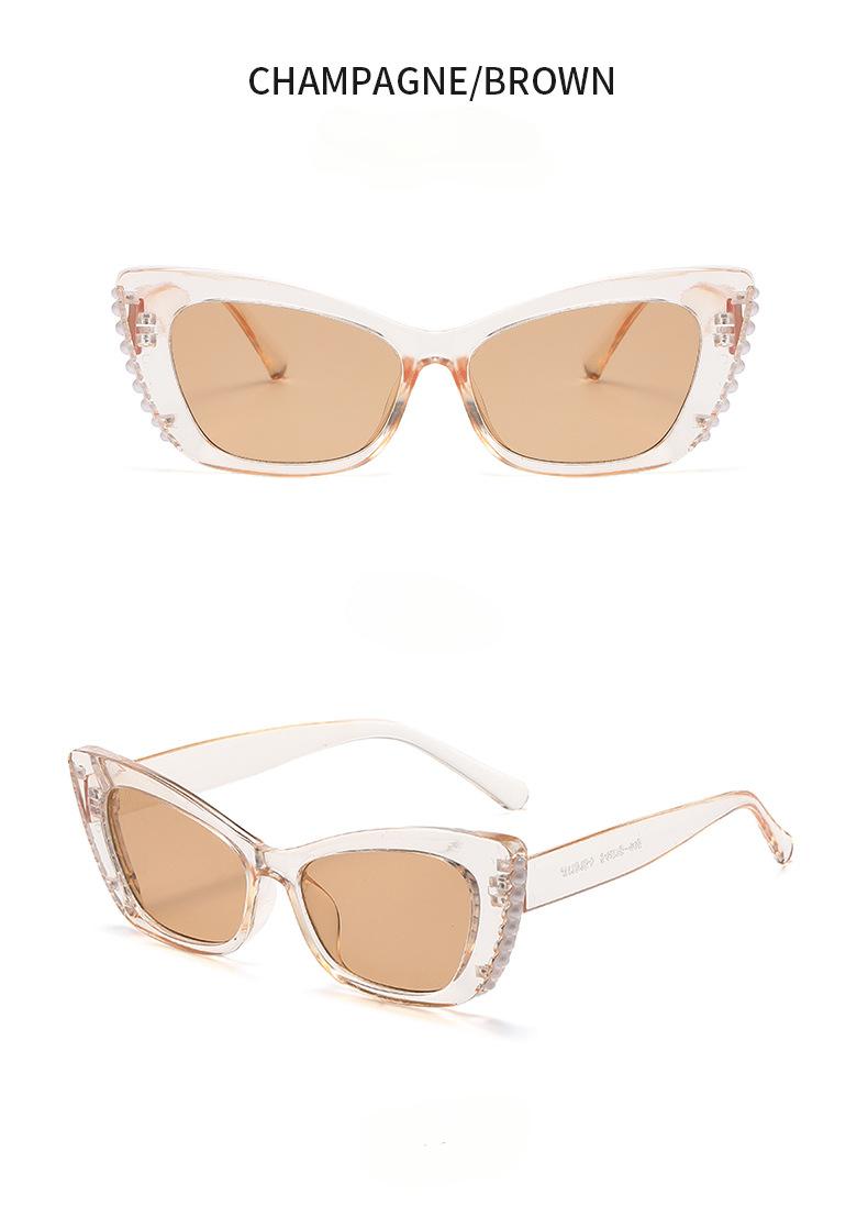 Cat-Eye Sunglasses with Pearl Accents: 8 Timeless Colorways