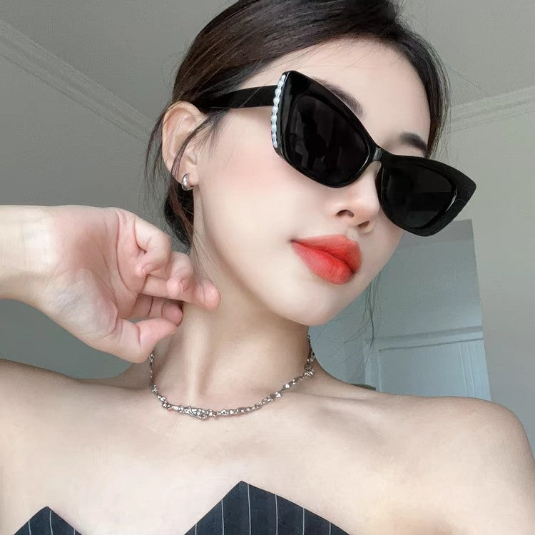 Cat-Eye Sunglasses with Pearl Accents: 8 Timeless Colorways