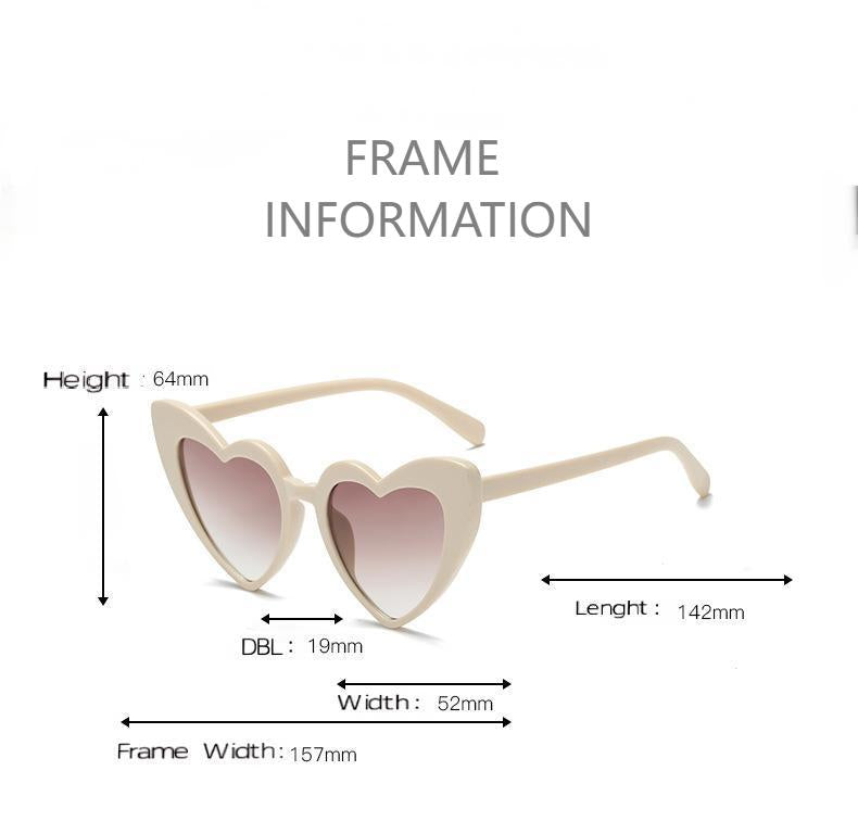 Heart-Shaped Cat-Eye Sunglasses | Playful & Colorful Styles (20+ Colors Available)