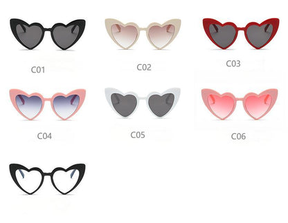 Heart-Shaped Cat-Eye Sunglasses | Playful & Colorful Styles (20+ Colors Available)