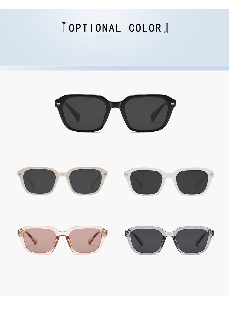 Square-Frame Sunglasses Bestseller – 5 Trendy Colors: Black, Beige, Pink, Clear-Gray | UV400 & Lightweight (Global Hot Pick)