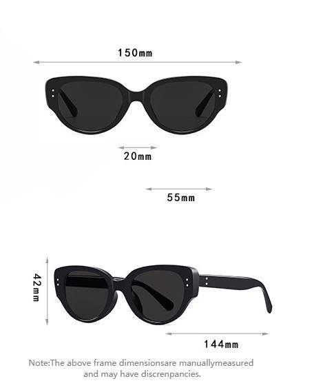 Lunettes de soleil œil de chat best-sellers pour femmes et hommes – 4 couleurs tendance : noir, blanc, noir-marron, beige | UV400 et légèreté