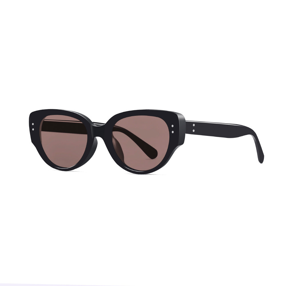 Lunettes de soleil œil de chat best-sellers pour femmes et hommes – 4 couleurs tendance : noir, blanc, noir-marron, beige | UV400 et légèreté