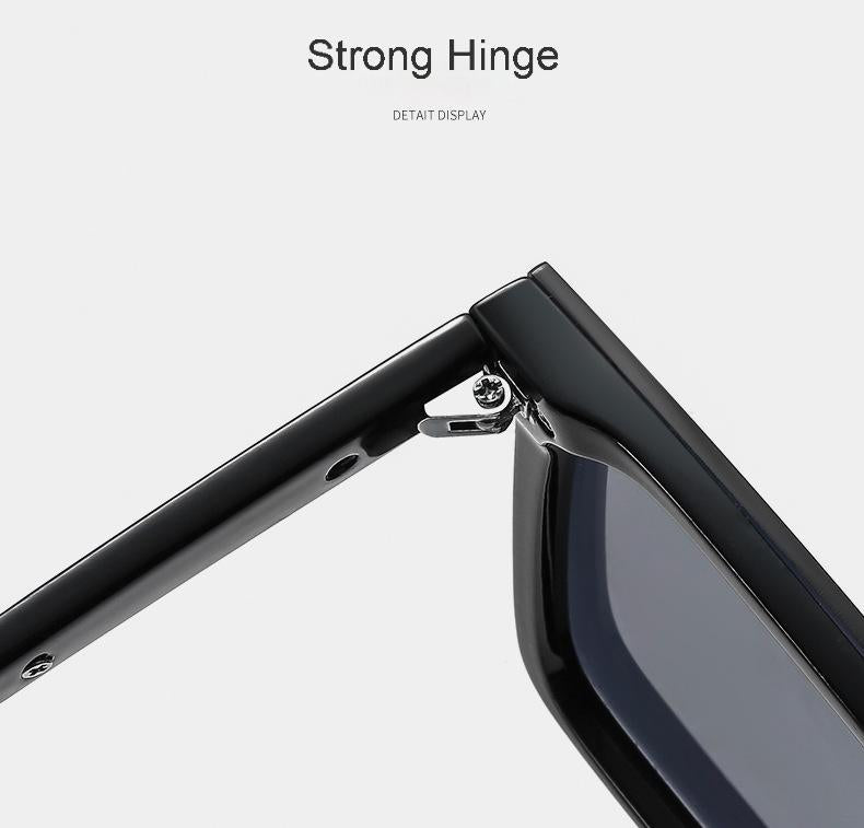 Modern Oversized Square Sunglasses – One-Piece Lens, Metal Accents & Multiple Color Options