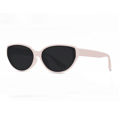 Women's Cat-Eye Sunglasses Collection - 5 Fashion-Forward Color Combinations (Black/Pink/Brown/Cream Frames)