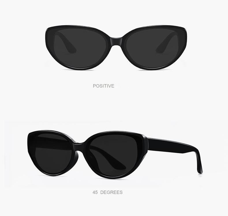 Women's Cat-Eye Sunglasses Collection - 5 Fashion-Forward Color Combinations (Black/Pink/Brown/Cream Frames)