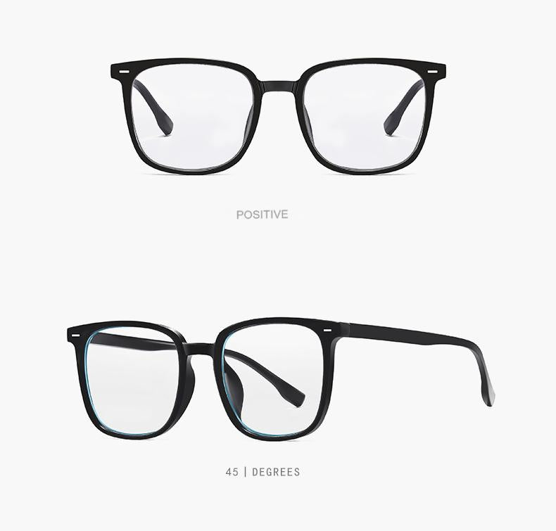 Gafas de sol adaptables de montura cuadrada: bloquean la luz azul y se tintan automáticamente para mayor versatilidad en interiores y exteriores.