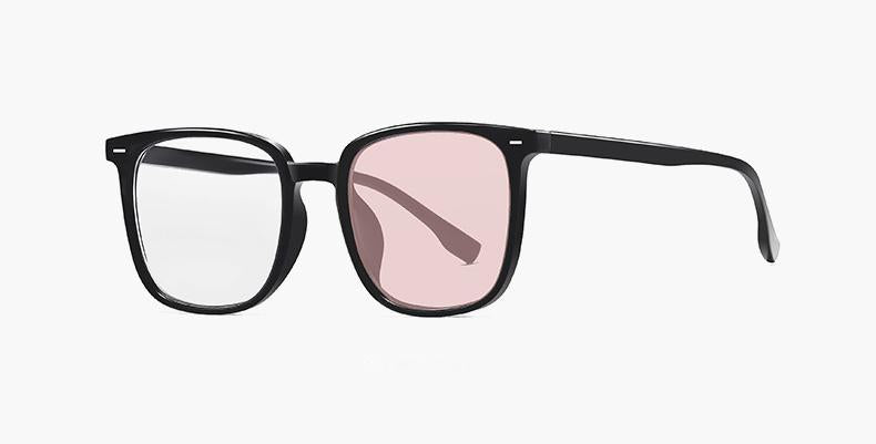 Gafas de sol adaptables de montura cuadrada: bloquean la luz azul y se tintan automáticamente para mayor versatilidad en interiores y exteriores.