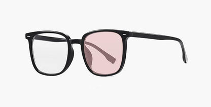 Gafas de sol adaptables de montura cuadrada: bloquean la luz azul y se tintan automáticamente para mayor versatilidad en interiores y exteriores.