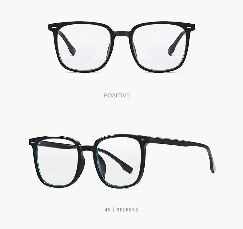 Gafas de sol adaptables de montura cuadrada: bloquean la luz azul y se tintan automáticamente para mayor versatilidad en interiores y exteriores.