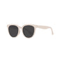 Timeless Cat-Eye Sunglasses with Light Beige Frame - Vintage Elegance for Outdoor Adventures