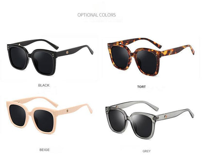 Modern Square Sunglasses in Multiple Color Options - Classic, Tortoiseshell, Pastel & Transparent Frames