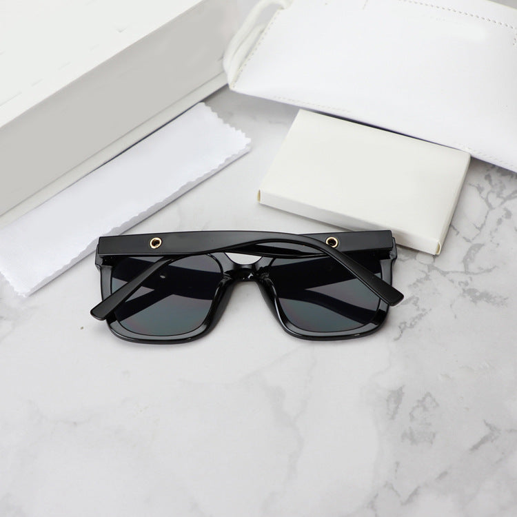 Modern Square Sunglasses in Multiple Color Options - Classic, Tortoiseshell, Pastel & Transparent Frames