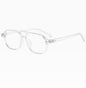 Square Frame Sunglasses Collection - 10 Color Options with Metallic Accent & Anti-Blue Light