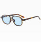 Square Frame Sunglasses Collection - 10 Color Options with Metallic Accent & Anti-Blue Light