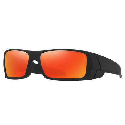 Signature Rectangular Sports Sunglasses - Multi-Reflective Lenses Collection