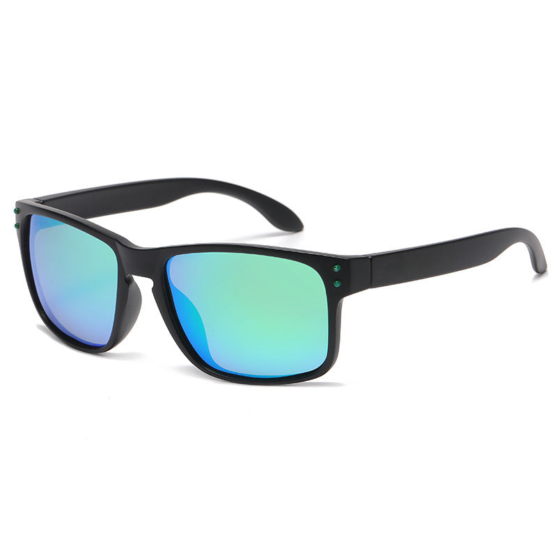Square-Frame Polarized Sports Sunglasses for Active Adventures