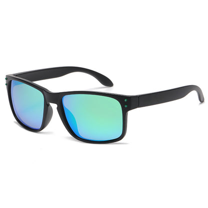Square-Frame Polarized Sports Sunglasses for Active Adventures