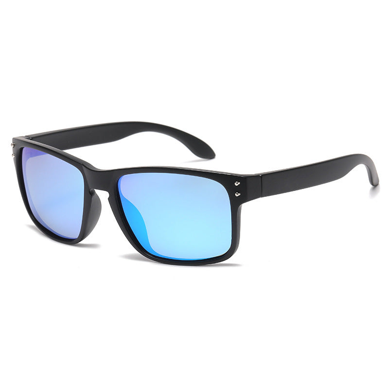 Square-Frame Polarized Sports Sunglasses for Active Adventures