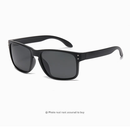 Square-Frame Polarized Sports Sunglasses for Active Adventures