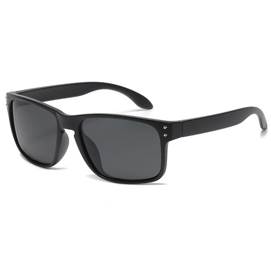 Square-Frame Polarized Sports Sunglasses for Active Adventures