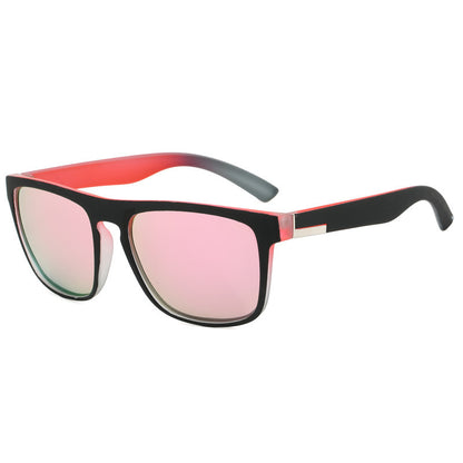 Square Sport Sunglasses - Color-Shifting Accents & Multi-Color Options