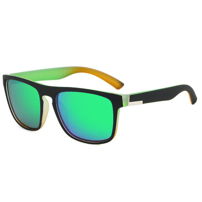 Square Sport Sunglasses - Color-Shifting Accents & Multi-Color Options