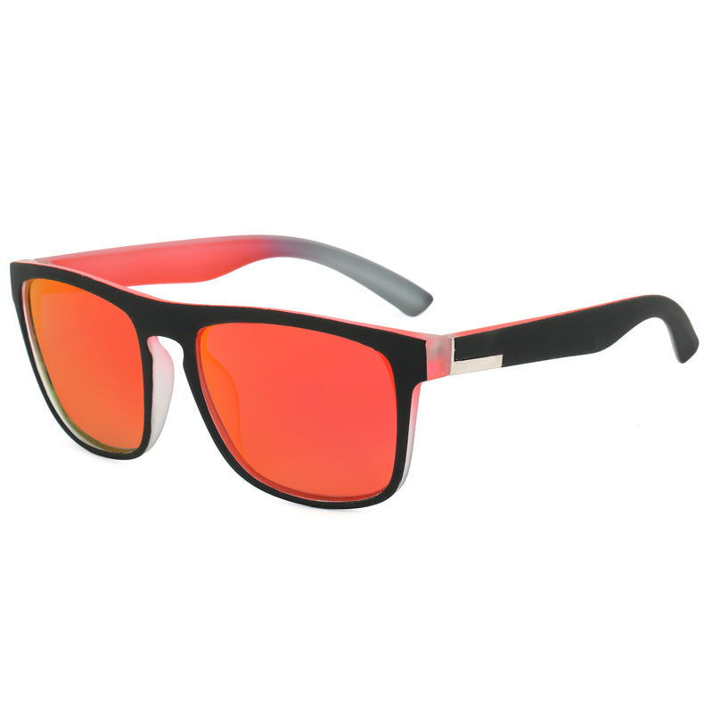 Square Sport Sunglasses - Color-Shifting Accents & Multi-Color Options