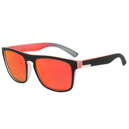 Square Sport Sunglasses - Color-Shifting Accents & Multi-Color Options