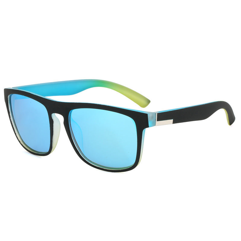 Square Sport Sunglasses - Color-Shifting Accents & Multi-Color Options