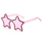 Star-Shaped Sunglasses Collection: 12 Playful Colors with Crystal Accents