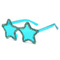 Star-Shaped Sunglasses Collection: 12 Playful Colors with Crystal Accents