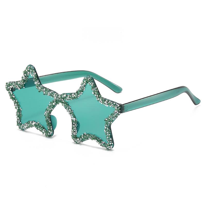 Star-Shaped Sunglasses Collection: 12 Playful Colors with Crystal Accents