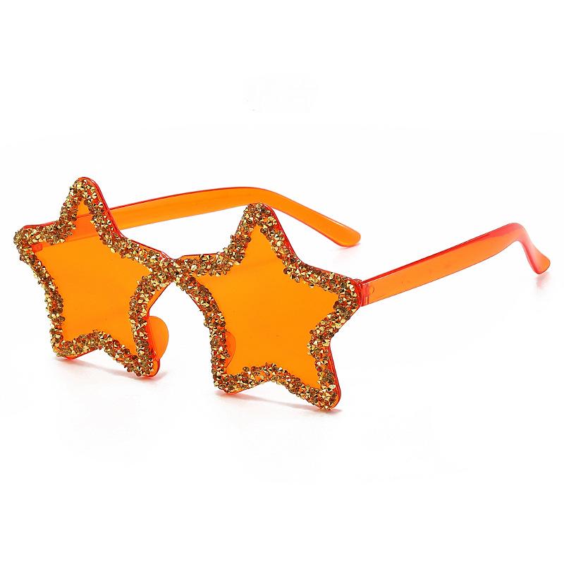 Star-Shaped Sunglasses Collection: 12 Playful Colors with Crystal Accents