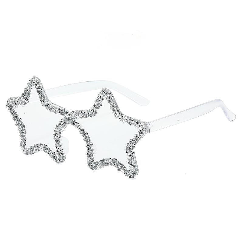 Star-Shaped Sunglasses Collection: 12 Playful Colors with Crystal Accents