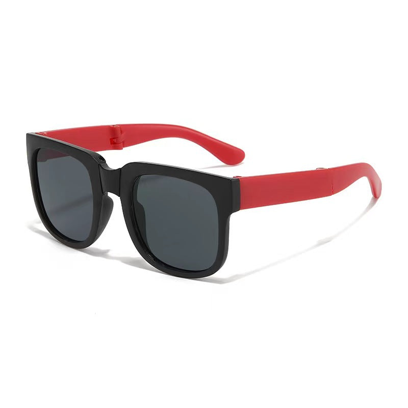Square Foldable Kids Sunglasses – UV400 Protection & Lightweight Design