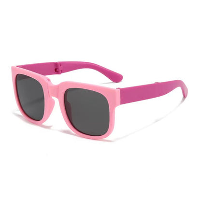 Square Foldable Kids Sunglasses – UV400 Protection & Lightweight Design