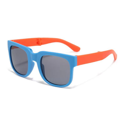Square Foldable Kids Sunglasses – UV400 Protection & Lightweight Design
