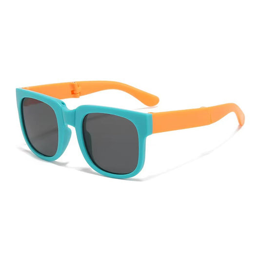 Square Foldable Kids Sunglasses – UV400 Protection & Lightweight Design