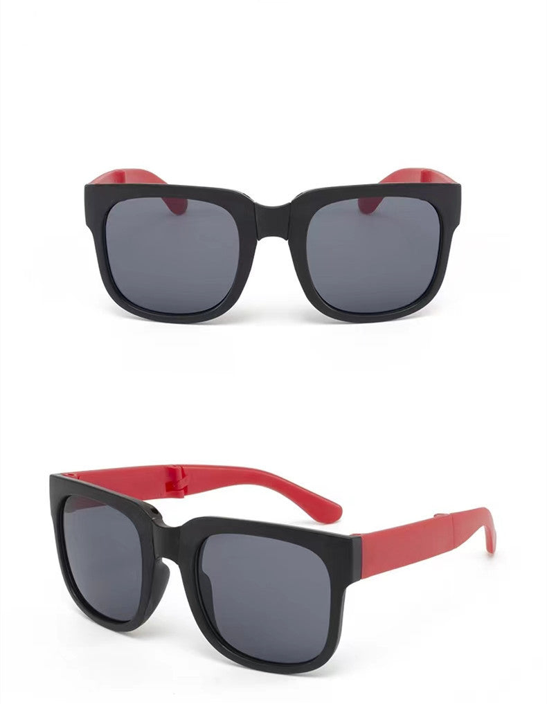 Square Foldable Kids Sunglasses – UV400 Protection & Lightweight Design