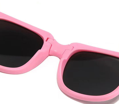 Square Foldable Kids Sunglasses – UV400 Protection & Lightweight Design